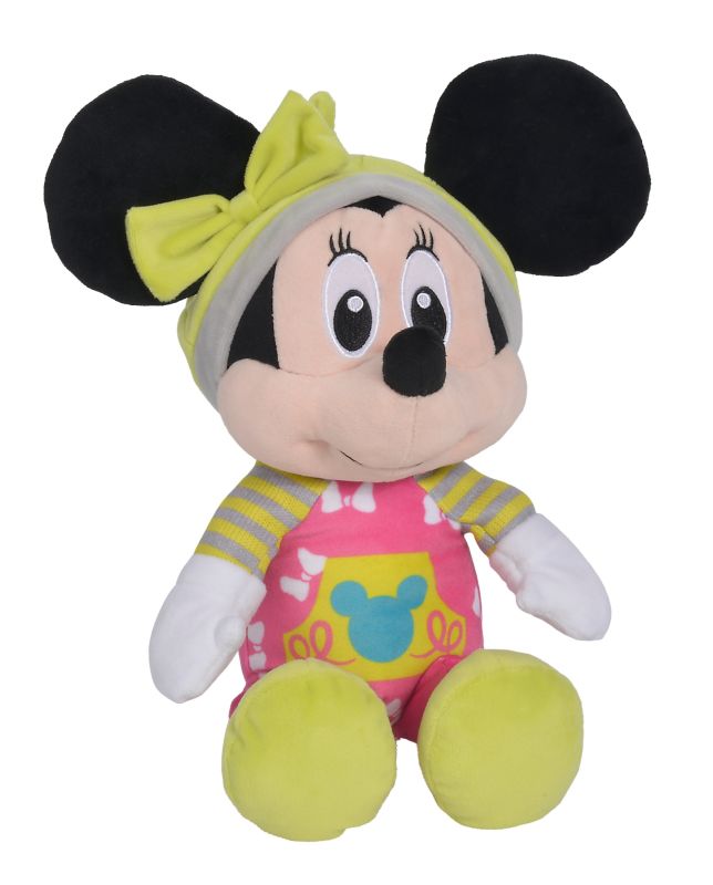  minnie souris peluche pyjama rose 25 cm 